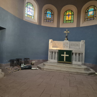 Vandalismus in der Christuskirche