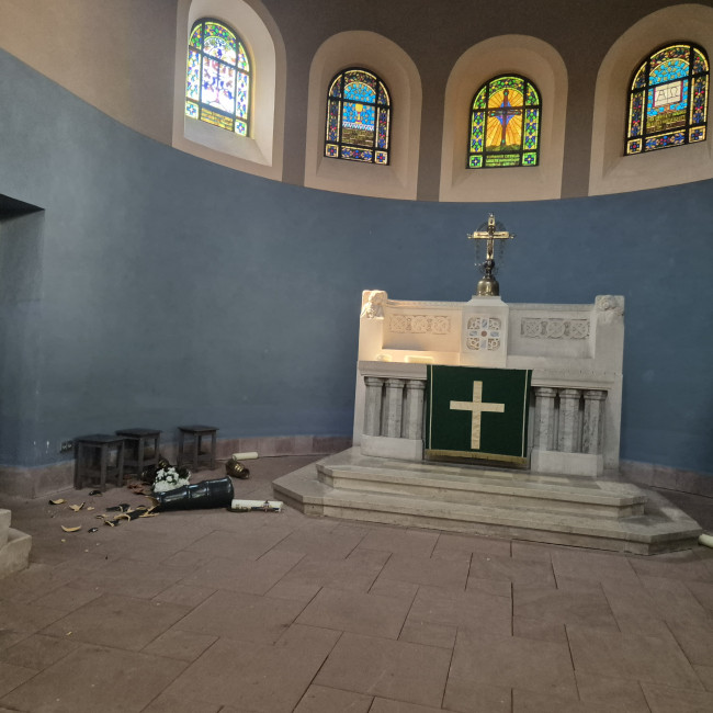Vandalismus in der Christuskirche